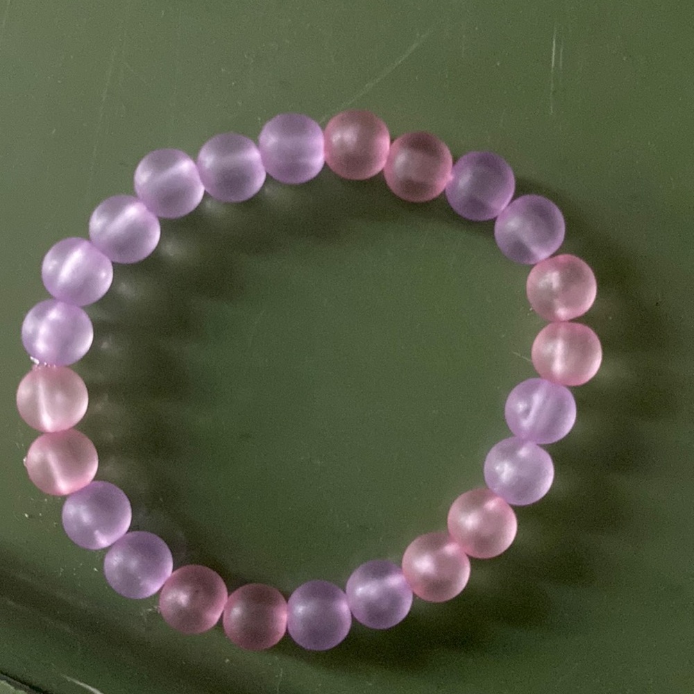 Homemade bead bracelet